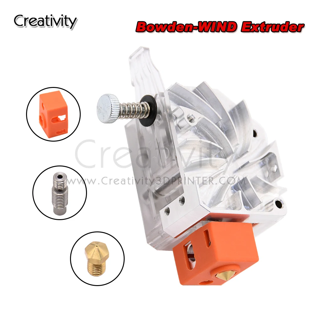 Ender 3 Short Distance Printing NF-WIND V6 Or Volacno Dual Drive Extruder With Nozzle Throat For Simple Installation 3D Printer