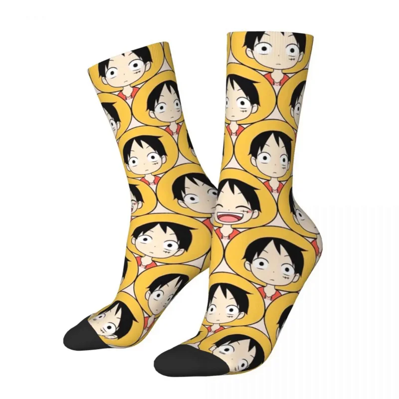 

One Piece Japanese Anime Socks Men's Women's Fashion Socks Novelty Spring Summer Autumn Winter Socks Gift