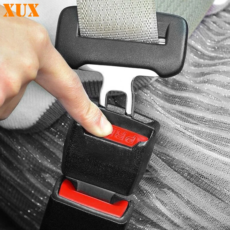 2pcs Car Seat Belt Clip Extender Safety Seatbelt Lock Buckle Plug Thick Insert Socket Converter Baby Safety Buckle Accessories