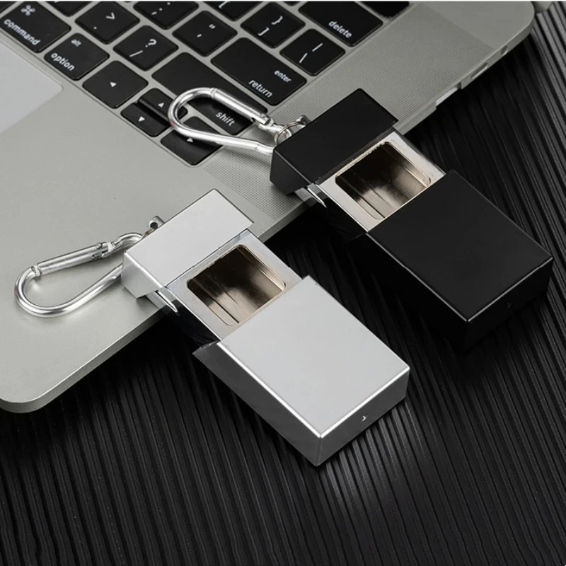 Mini Drawer Box Portable Metal Ashtray