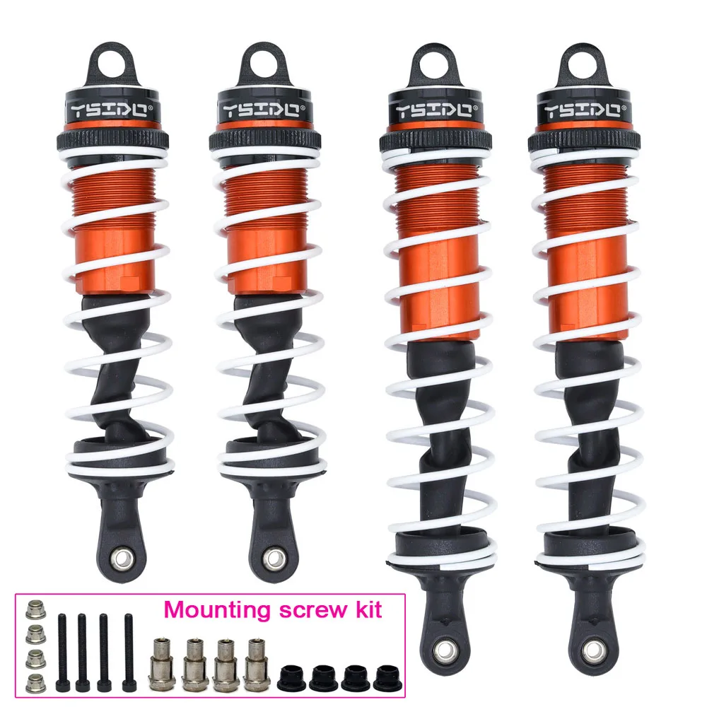 Premium Metal Shock Absorber Damper Suspension, 120mm Front & 140mm Rear