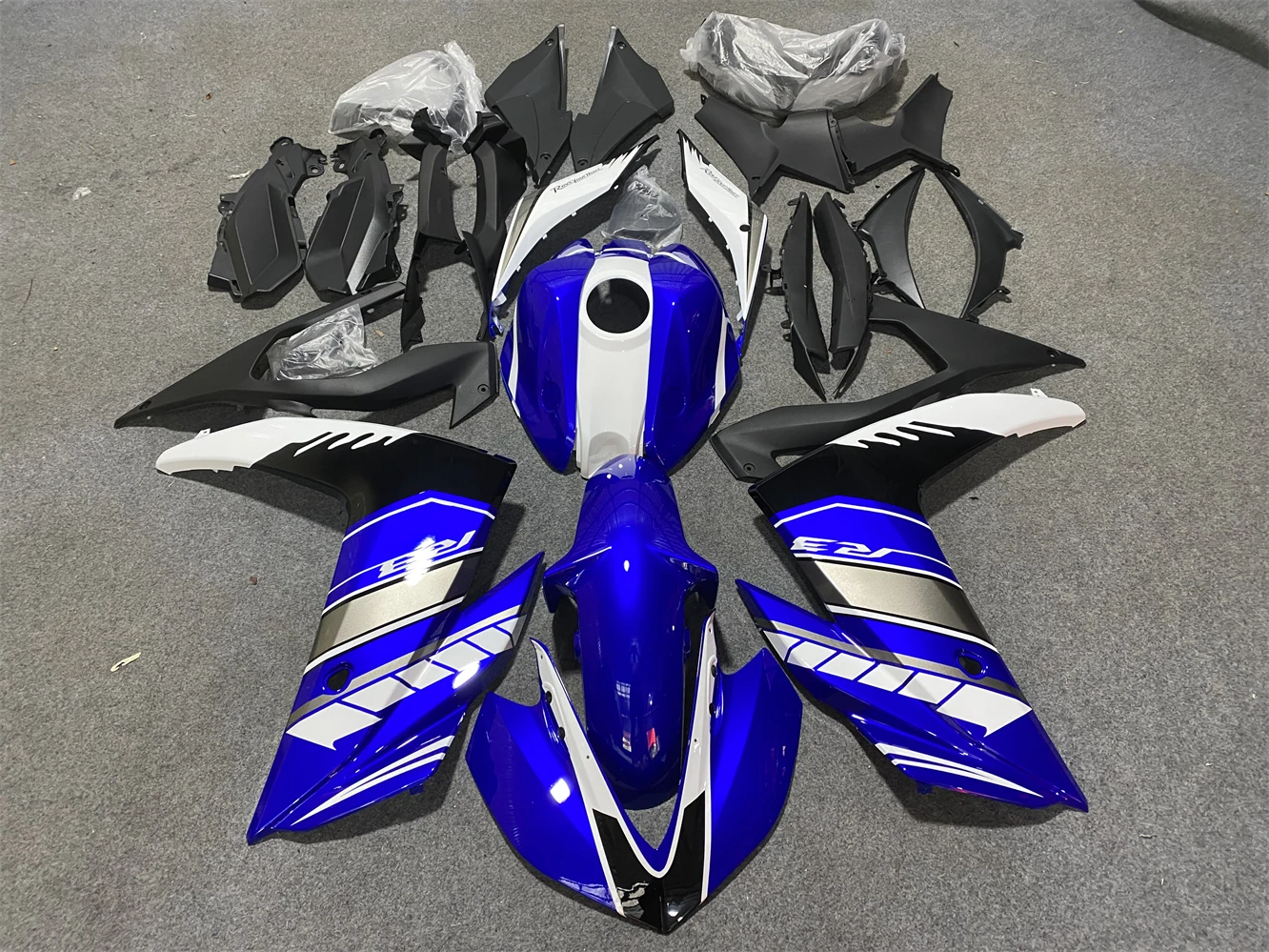 

Motorcycle Fairing Kit Suitable for Yamaha R25 15-18 Years R3 2015 2016 2017 2018 Fairing Black White Blue Grey