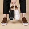 VIPOL Real cowhide casual shoes classic four seasons men's white shoes thick sole light men's sports shoes 4