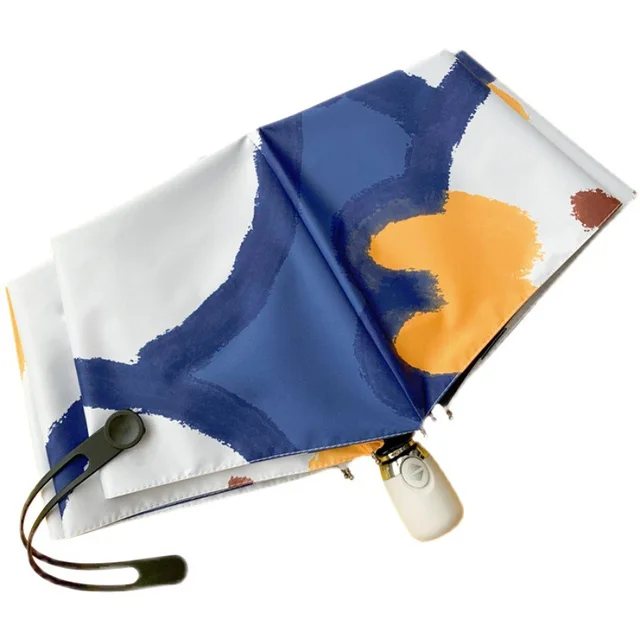 Aranyos Összecsukható Napsütéses És Eső Kettős Célú Esernyő Női Fényvédő Kényelmes Napsósító Ultraibolya Védelem - Image 5