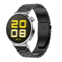 Premium Metal Watch Strap - Elegant and Durable Design for Width 20mm (Black)