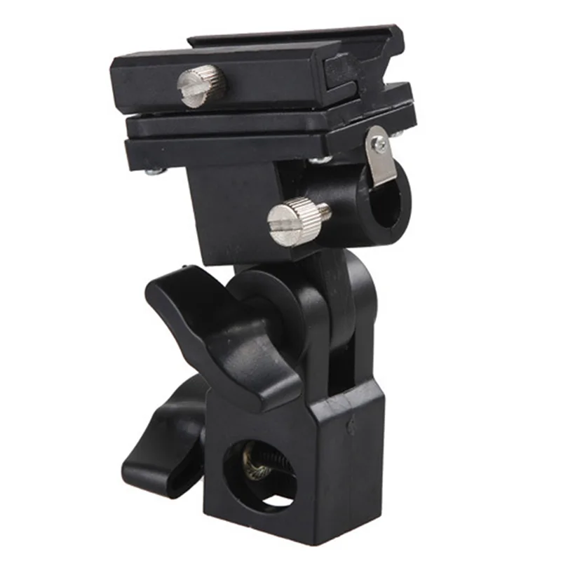 Staffa Doppio Flash Per Fotografia, Supporto A Slitta Calda Con Attacco Per Ombrello E Viti 1/4"-3/8"