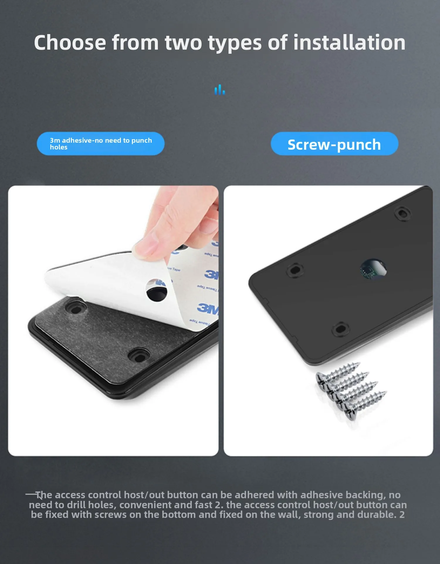 wireless access control system all-in-one machine, wire-free ID card swiping and
