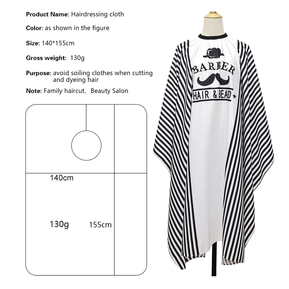 Barbershop Barber Haircut Cape waterproof Professional Pattern of Suit Antistatic Hairdresser Apron Salon Styling Tools haircut cape hairdressing cape beauty salon apron hairdressing bibs hair salon cloth
