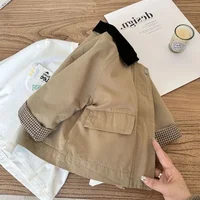 Coupe-vent pour enfants, nouveau Style coréen décontracté Baggy Simple, mode printemps-automne 2025 5