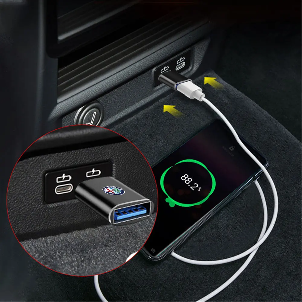 Alfa Romeo USB Adapter - Detail logo