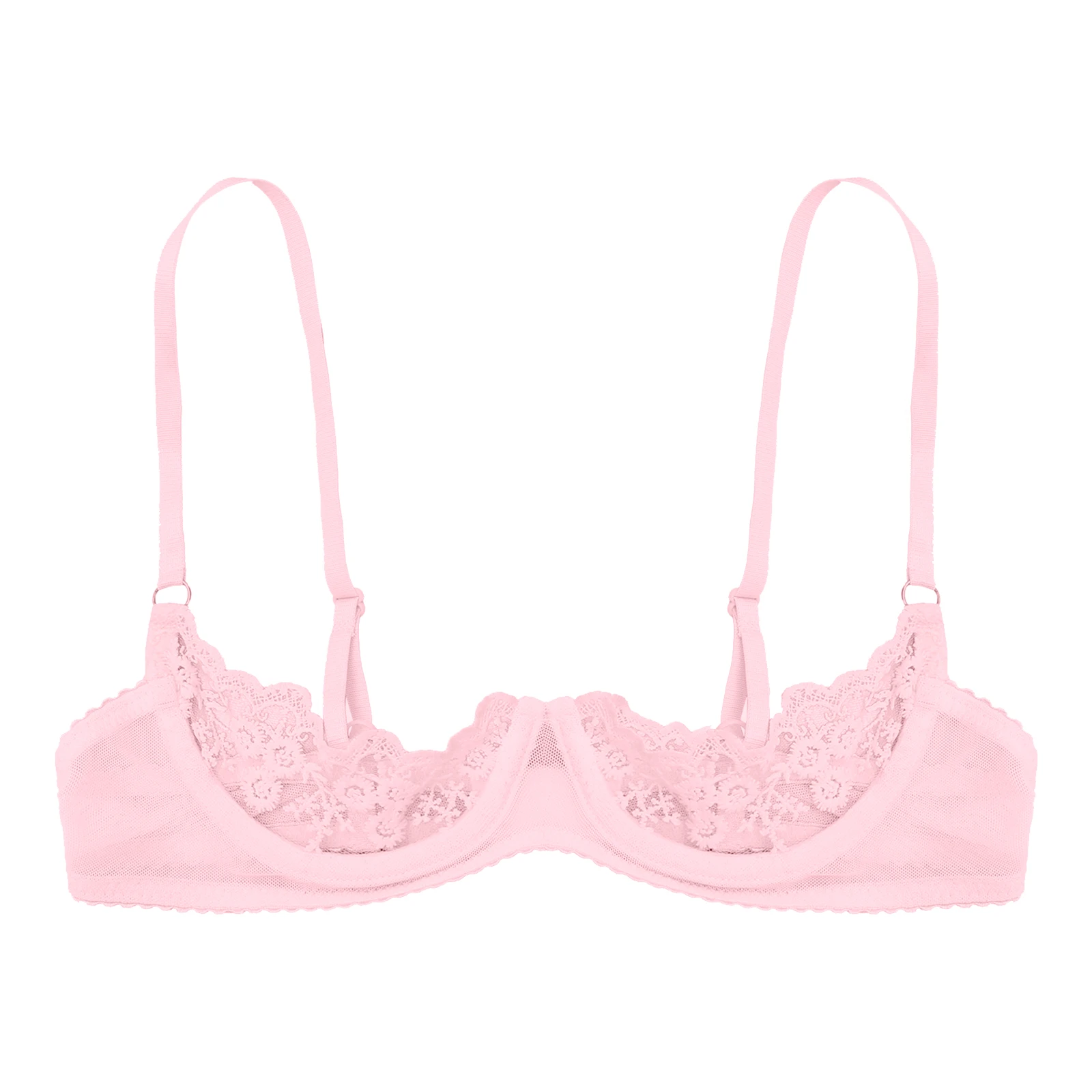 Womens Sexy Underwire Lace Bra Lingerie Exotic See-through Open Cups Exposed Nipples Chest Brace Brassiere Underwear Nightwear women bra erotic lingerie