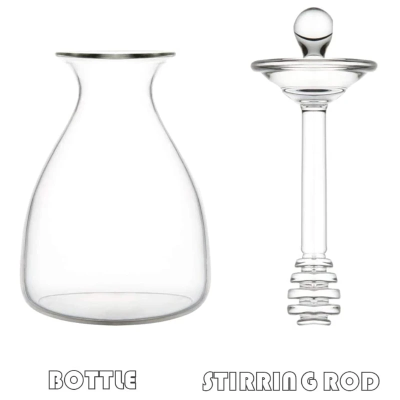 NICEFurniture 14 Oz Clear Honey Pot Glass Honey Jar with Dipper and Lid Cover for Home Kitchen 2