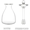 NICEFurniture 14 Oz Clear Honey Pot Glass Honey Jar with Dipper and Lid Cover for Home Kitchen 2
