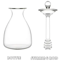 NICEFurniture 14 Oz Clear Honey Pot Glass Honey Jar with Dipper and Lid Cover for Home Kitchen 2