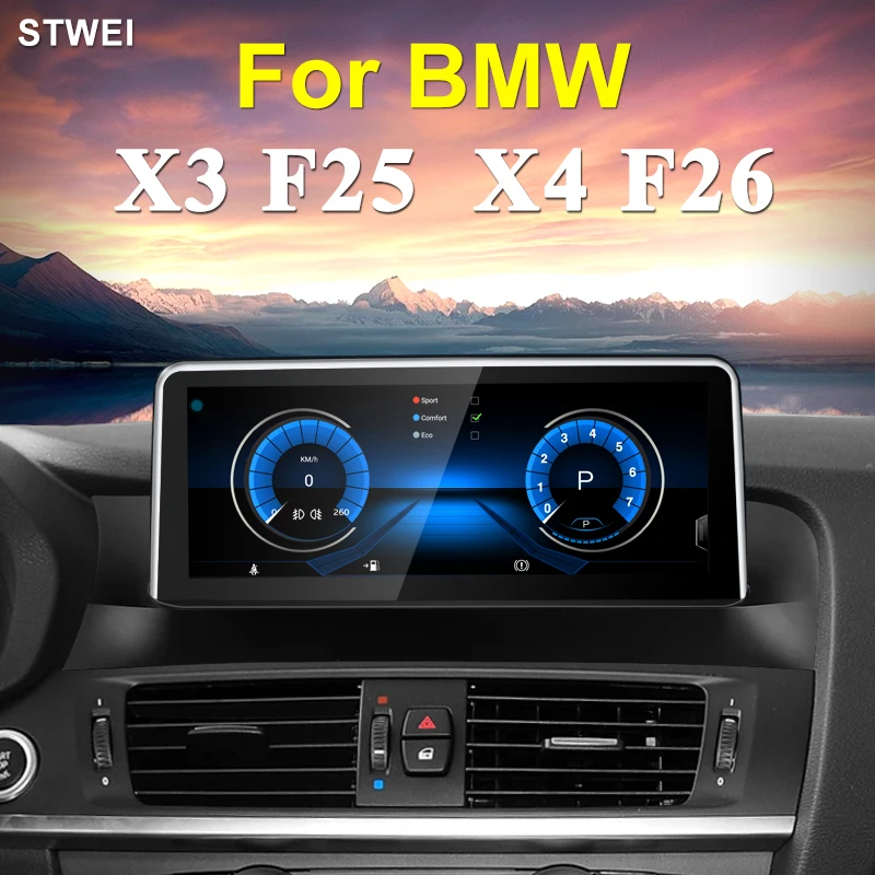 10.25 Inch For BMW X3 F25 X4 F26 Multimedia Navigation Radio Video