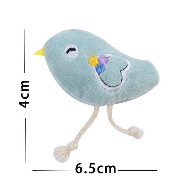 Pet Teeth Grinding and Anti Bite Toy Cartoon Plush Animal Cute Doll Self Fun and Soothing Pet Cat Toy Suitable for Home Play 6