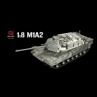 High Simulation Full Metal Heng Long 1/8 Scale Abrams M1A2 U.S.A RTR RC Tank Model 3918 TH16994-SMT2 2