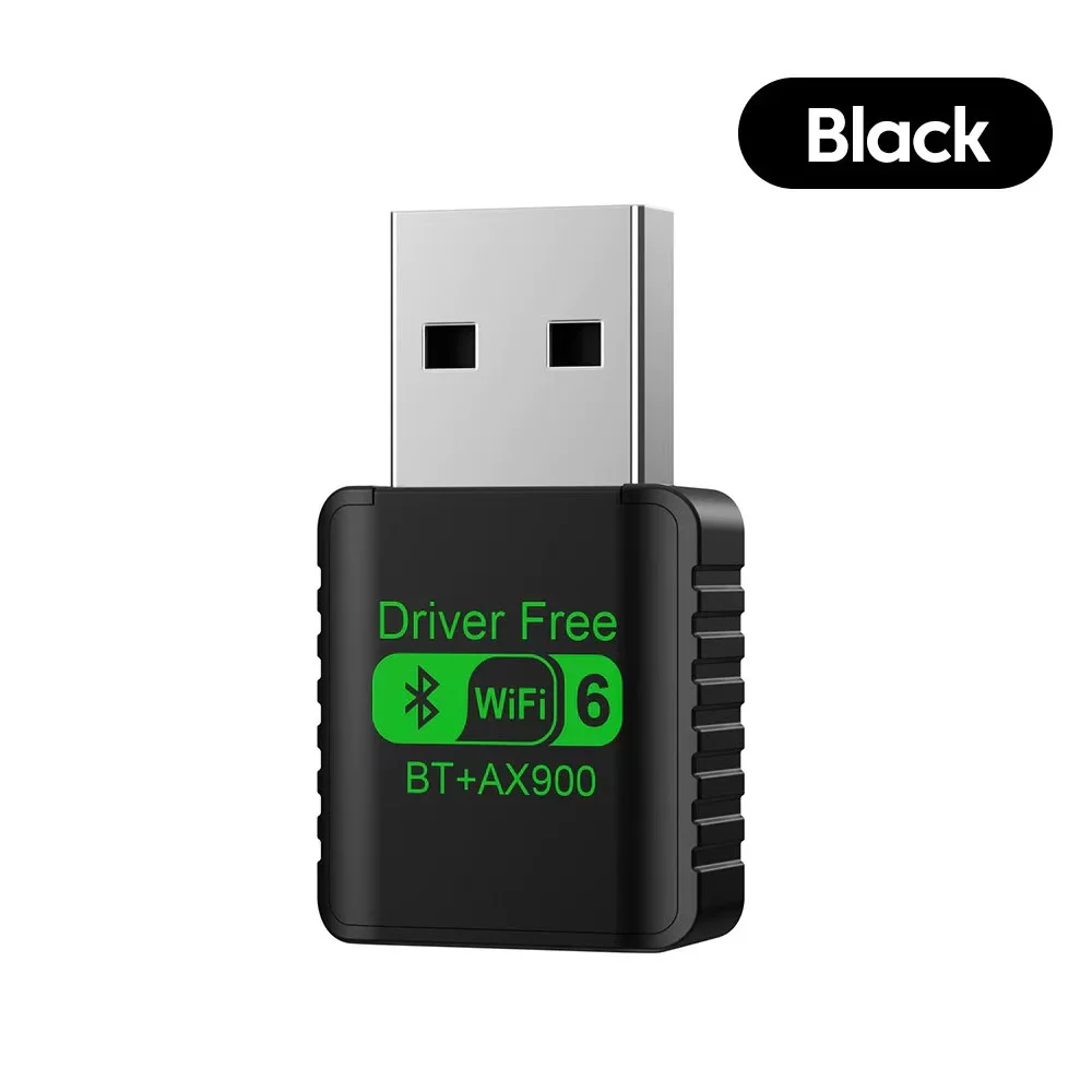 USB WiFi 6 블루투스 5.4 어댑터 2 in 1 동글 듀얼 밴드 드라이브 프리 2.4G&5GHz USB 네트워크 무선 Wlan 수신기 (윈도우용)