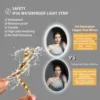 LED Bathroom Mirror Backlit Round Vanity Mirror with Lights Wall Mounted Anti-Fog Lighted Bathroom Mirror Dimmable Makeup Mirror 5