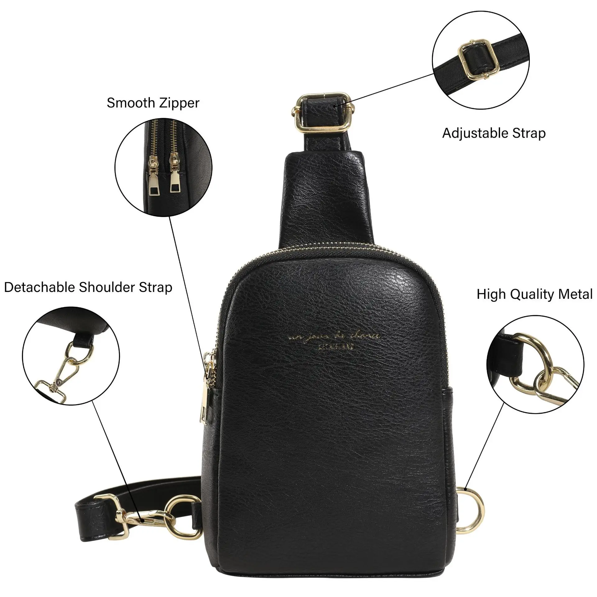 Neue Ankunft Kleine Umhängetasche für Frauen Männer Reise Geldbörsen Anti Diebstahl Cross Body Tasche für Frau Fanny Packs Sport Tasche – Detail 3
