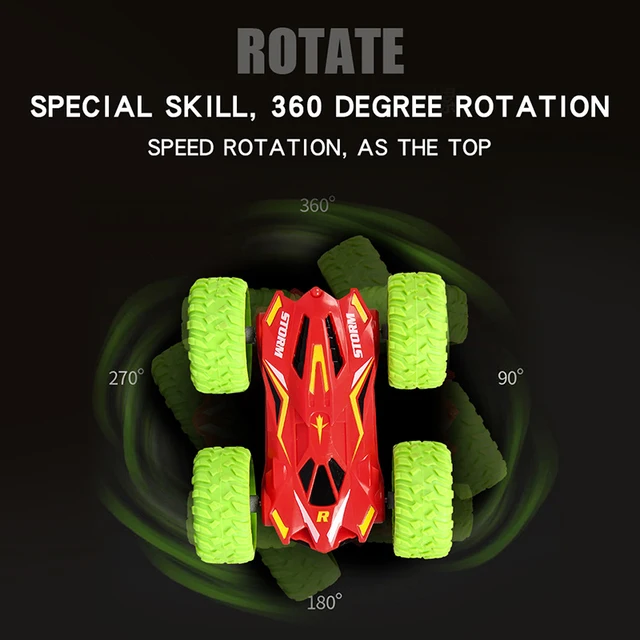 4Wd RC Car Mini Double-Sided Stunt Car 360°  Rollover Drift Remote Control Car Boy Toy Kid Gift 3