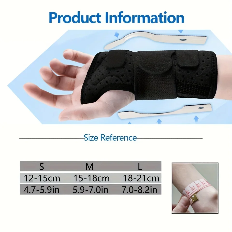 Wrist Brace Support Band for Arthritis Carpal Tunnel Hand Sprain Tendinitis
