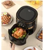 IKIDE 3.5L Smart Electric Large Capacity Automatic Household Baking LED Touch Screen Deep Fryer Without Oil Air Fryer 3