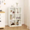 6-Cube Bookcase Modern 3-Tier Storage Organizer Horizontal Vertical Bookshelf