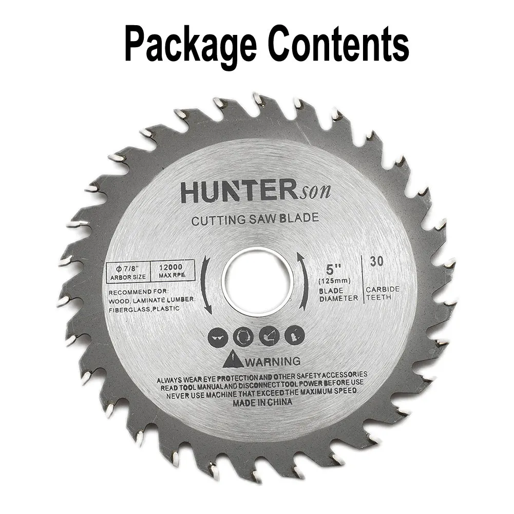 1pcs 125mm/5.0inch 30 Teeth Carbide Circular Saw Blade Disc Cutter For Wood Cutting Tool Woodworking Cutting Saw Blade Disc