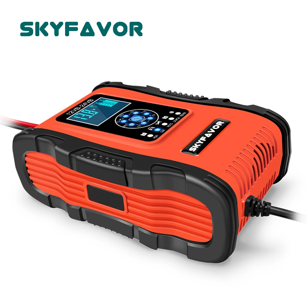 

Автоматическое зарядное устройство 12 В, 24 В, 12 В, 12 А, 24 В, 6 А, универсальное свинцово-Кислотное импульсное восстанавливающее зарядное устройство lifepo4 для автомобильных и грузовых аккумуляторов