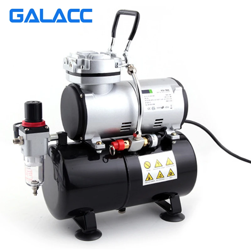 Compressor de ar de pistão livre de óleo de baixo ruído 3l bomba portátil 550w dental silencioso 3 litros compressor de ar sem óleo para pintura