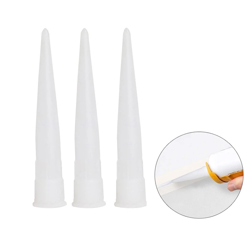 30pcs Caulk Nozzles Plastic Glass Glue Nozzles Sealant Silicone Caulking Tips Caulking Gun Nozzle Seam Tool kit