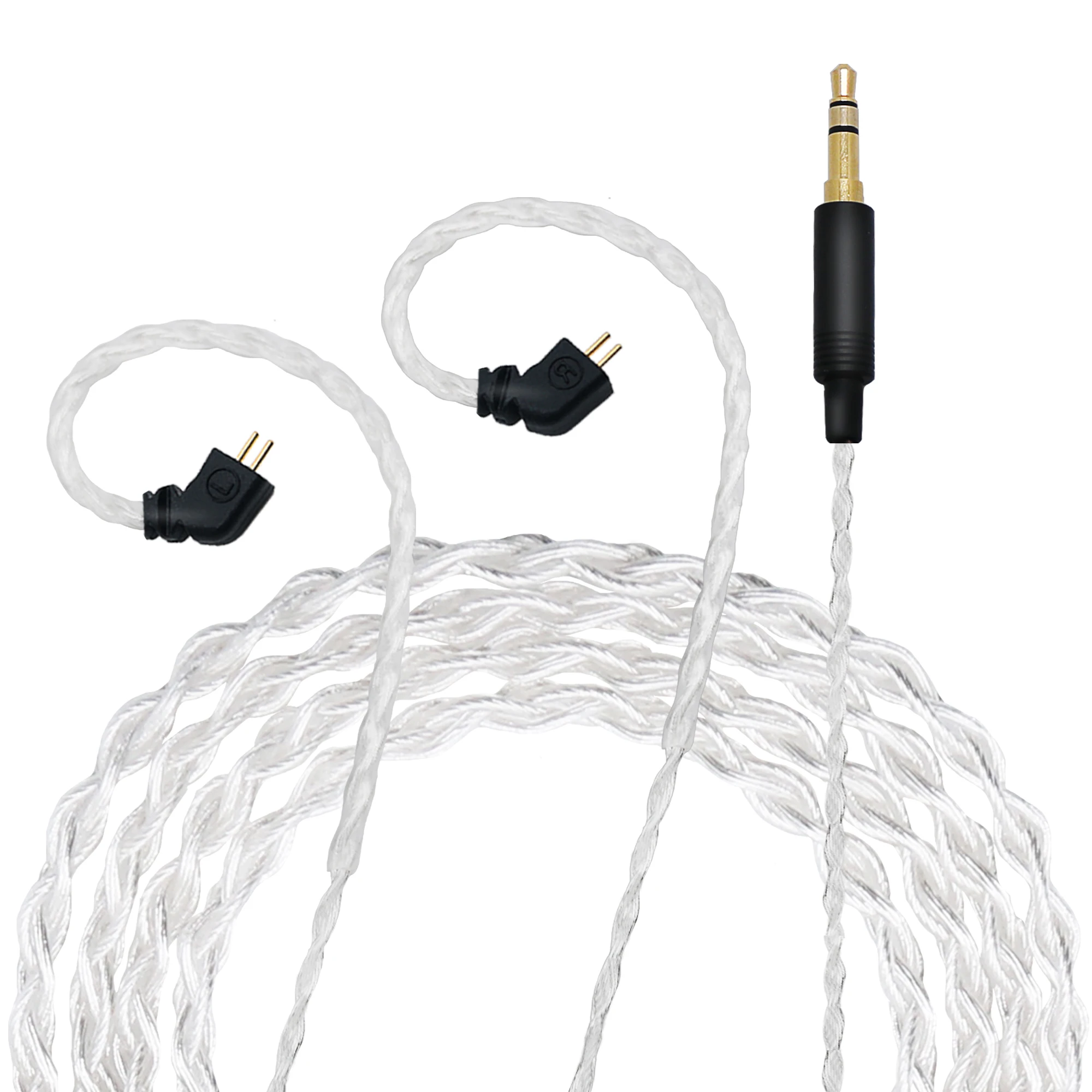 

Piрол 8 ядер 6N однокристальный медный посеребренный HiFi кабель для наушников 3,5 мм штекер 2Pin 0,78 разъем для TRN SE535 UE900 W80