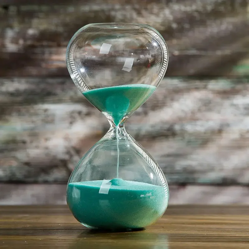Clessidra 15 minuti in metallo rotante sabbia vetro timer orologio