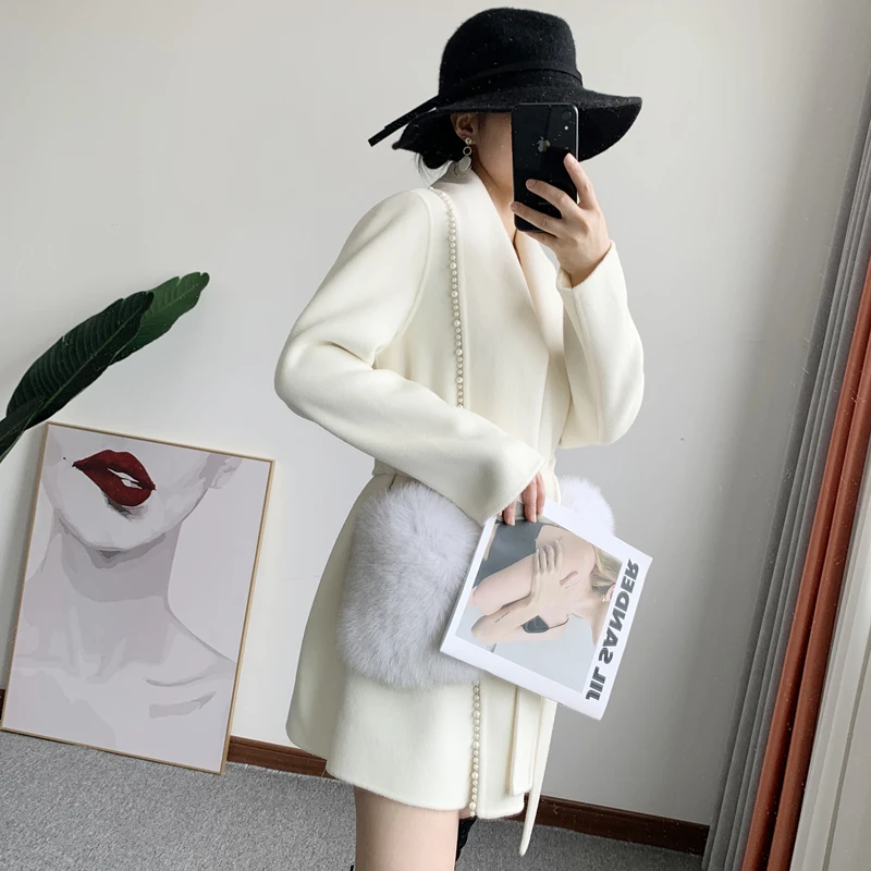 

Новинка 2023, модная женская куртка из натурального Лисьего меха, женская верхняя одежда из натурального меха