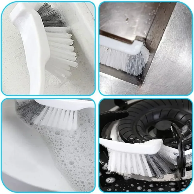 Cleaning Brush Long Handle Corner Brushes Sink Bathroom Brush Edge Corner Cleaning Brush for Household Deep Cleaning Tool 2