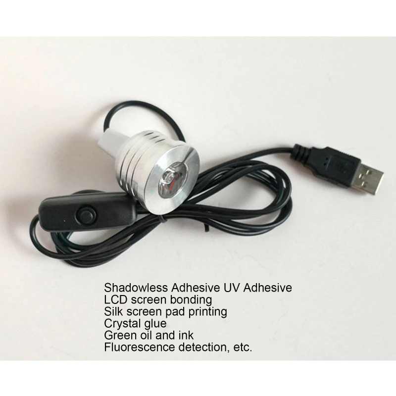 UV Curing Lamp LED UV Glue Curing Lamps USB Ultraviolet Lights Screen Phone Repair Lights for Green Oil Circuit Board Maintenance