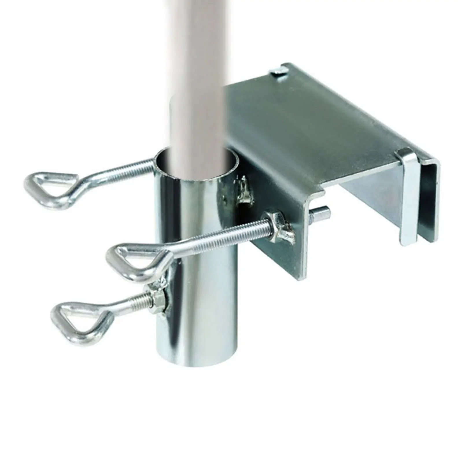 Umbrella Holder Umbrella Bracket Iron Parasol Holder Heavy Duty Umbrella Clamp Metal Umbrella Stand Bracket Deck Mount Tool Patio Clamp