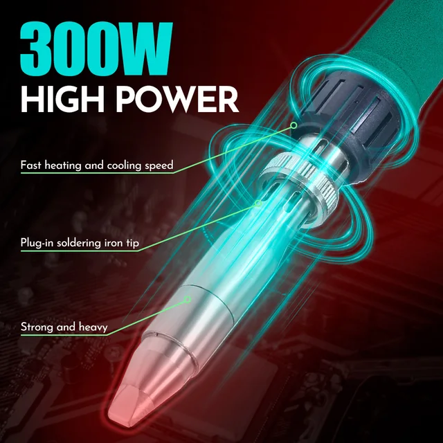 YIHUA 939D+-IV 300W High Power Soldering Station Adjustable Temp 3