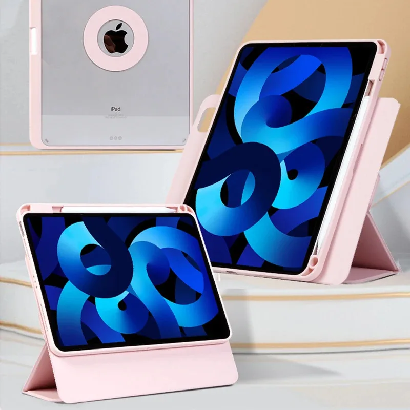 Enhanced 360° Rotating Magnetic Detachable Tablet Case with PU Cover