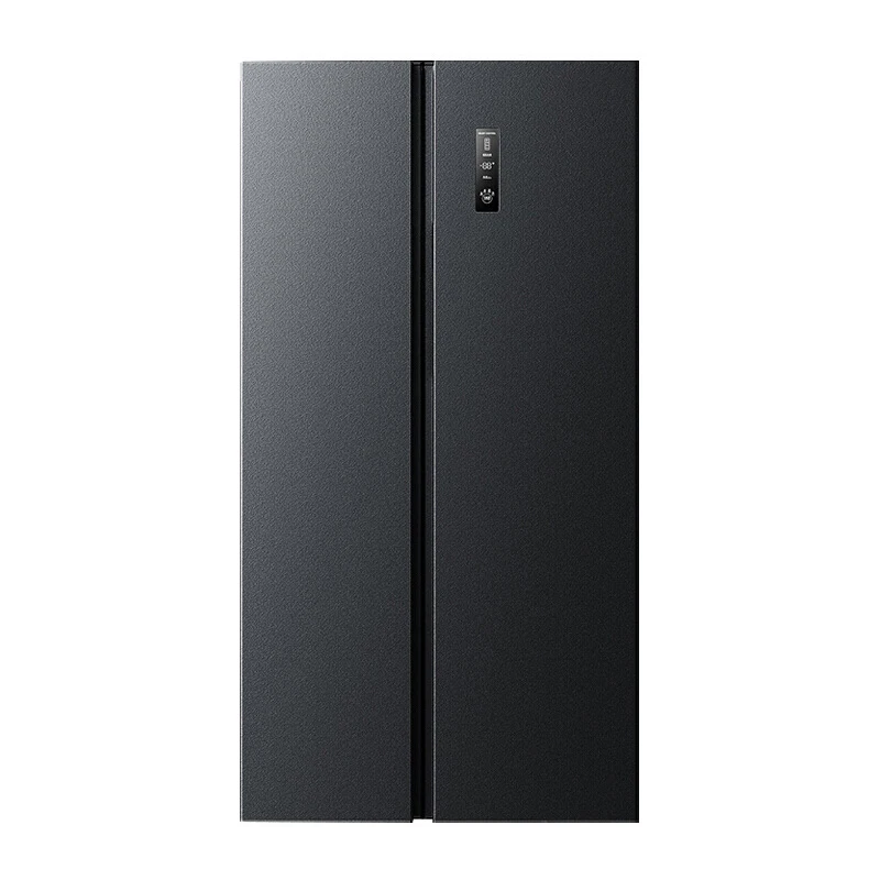 Touch Screen Black Stainless Steel 2 Door French Door Side-by-side Refrigerator