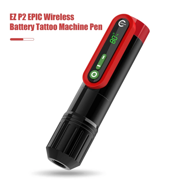 EZ P2 VERSATILE New Update Wireless Battery Tattoo Pen Machine Customized  Swiss Motor 3 Modes for