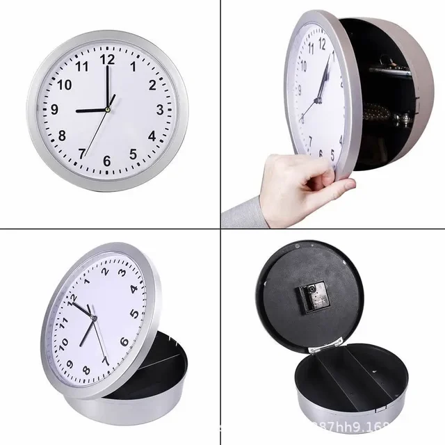 Hidden Safe Wall Clock Sight Secret Concealment Store Hide Cash Jewelry Keys Valueables Safe Box For Home Office Decoration Safe 6