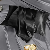 2-piece Pure Emulation Silk Satin Pillowcase Comfortable Pillow Cover Pillowcase For Bed Throw Single Pillow Covers