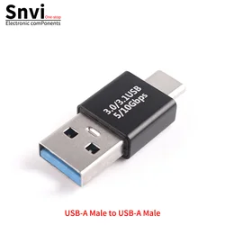 USB - C Male to Female 90 - Degree L - Shaped Thunderbolt Data Extension Adapter (Male to USB A Male)