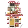 The kitchen table pretends to play with children's kitchen toy sets 2