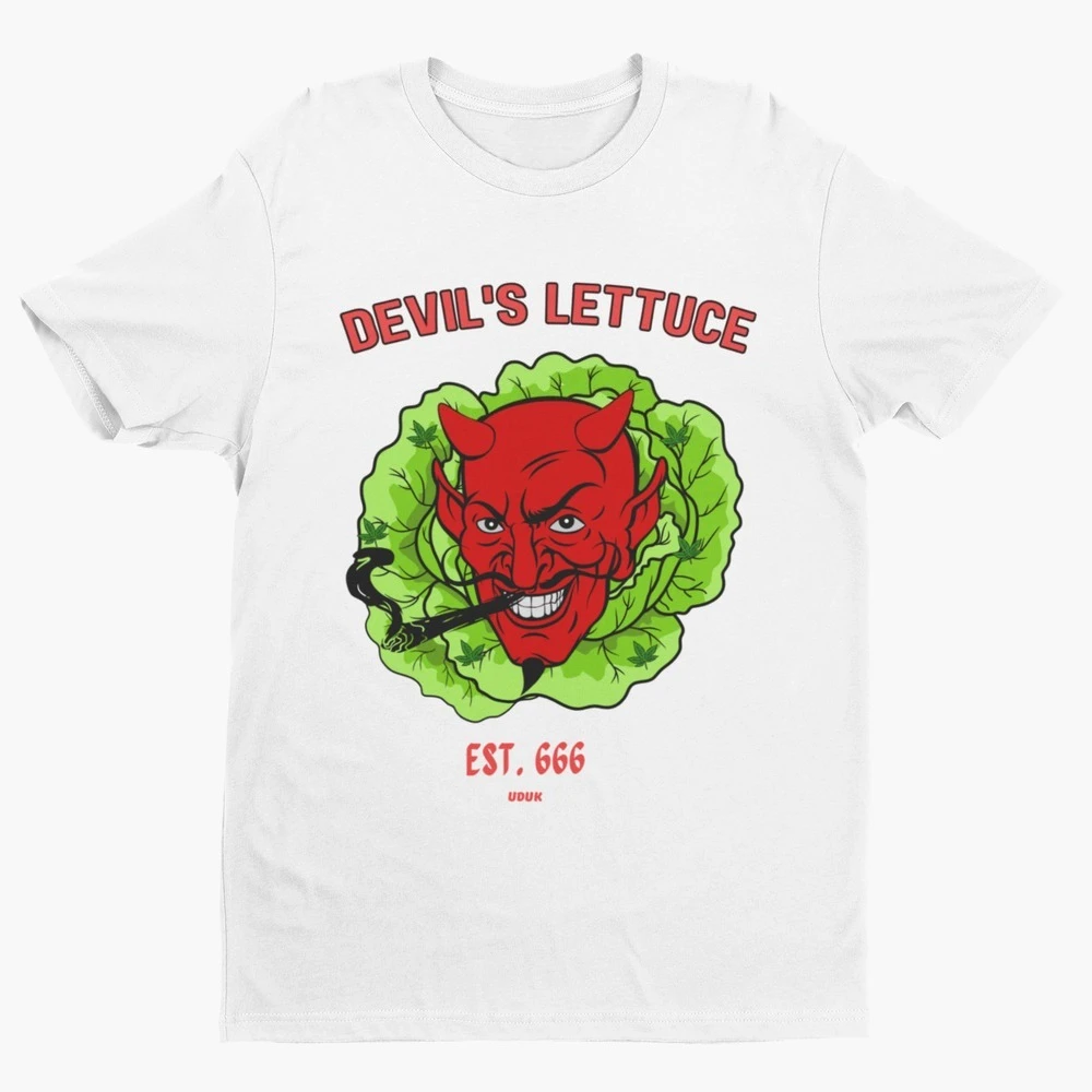 Devil's Lettuce TShirt Weed Stoner Cool Funny Comedy Joke Gift