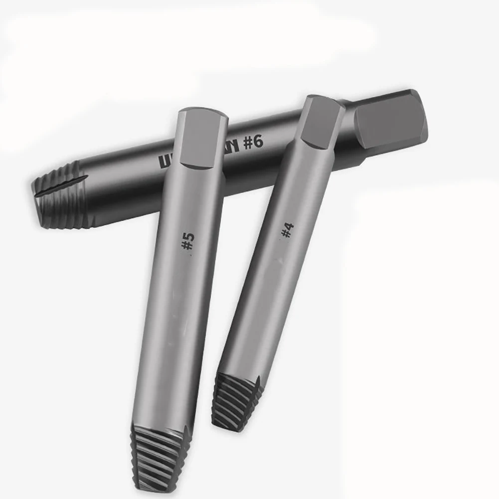 6개/세트 3-20mm HSS 파손된 나사 제거기 탭 추출기 도구 (핸드 드릴 렌치 액세서리) 사용하기 쉬움