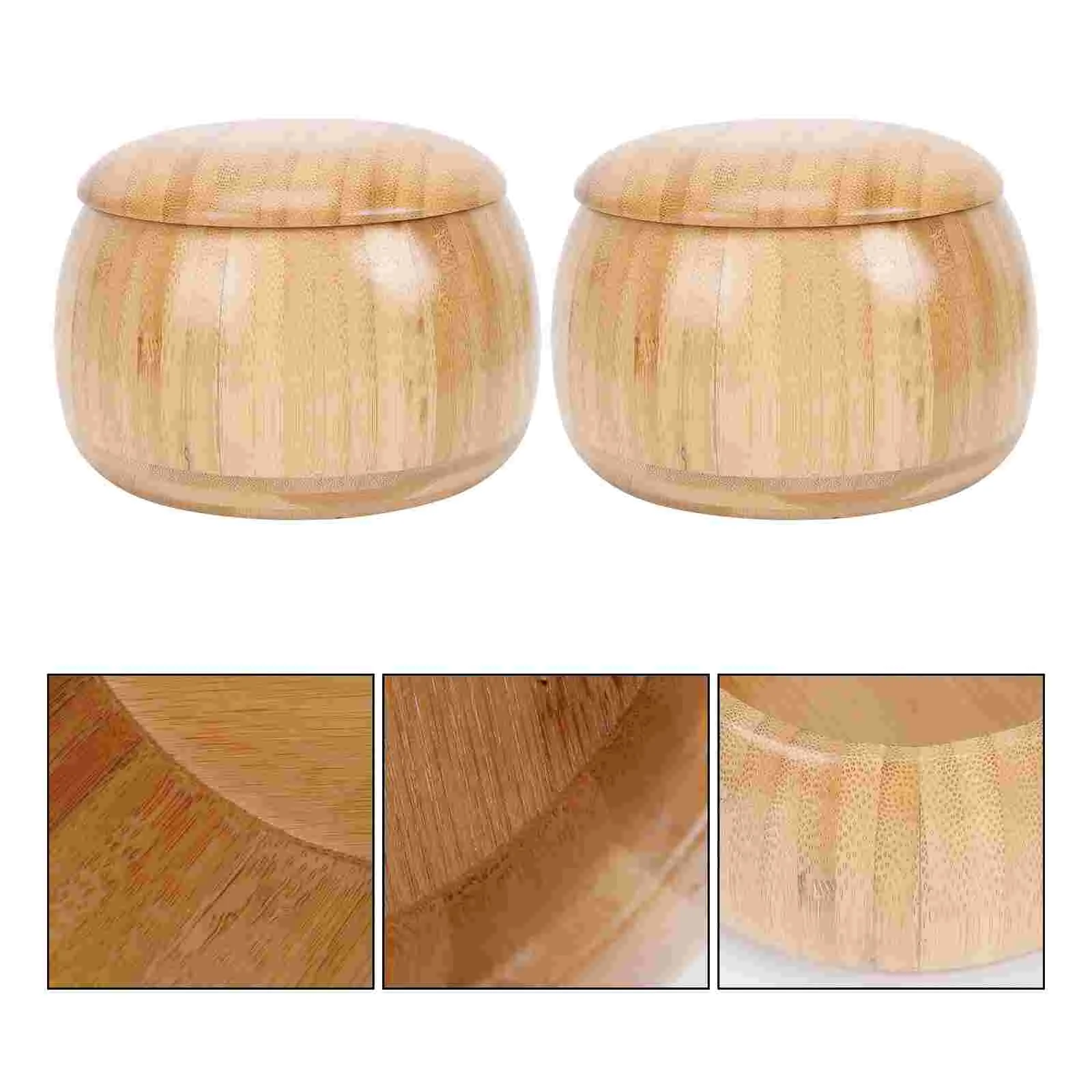 

1 Pair of Go Chess Storage Container Go Chess Game Stone Storage Can (Khaki)