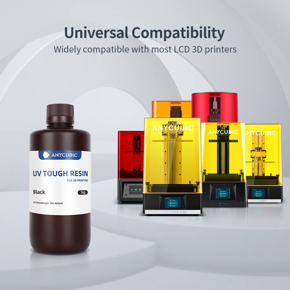 Anycubic Flexible Tough Resin LCD 3D Printing Material Newest High Toughness 3D Printer UV Resin For Photon Mono X Photon S Zero